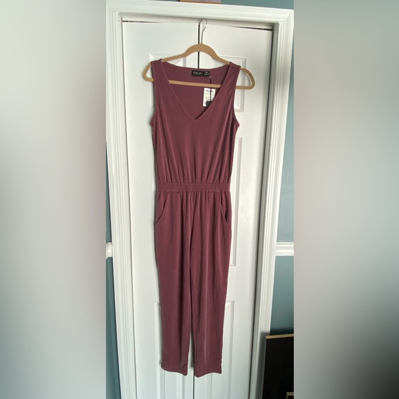 Rachel Zoe Pants - Rachel Zoe Maroon Jumpsuit size Small